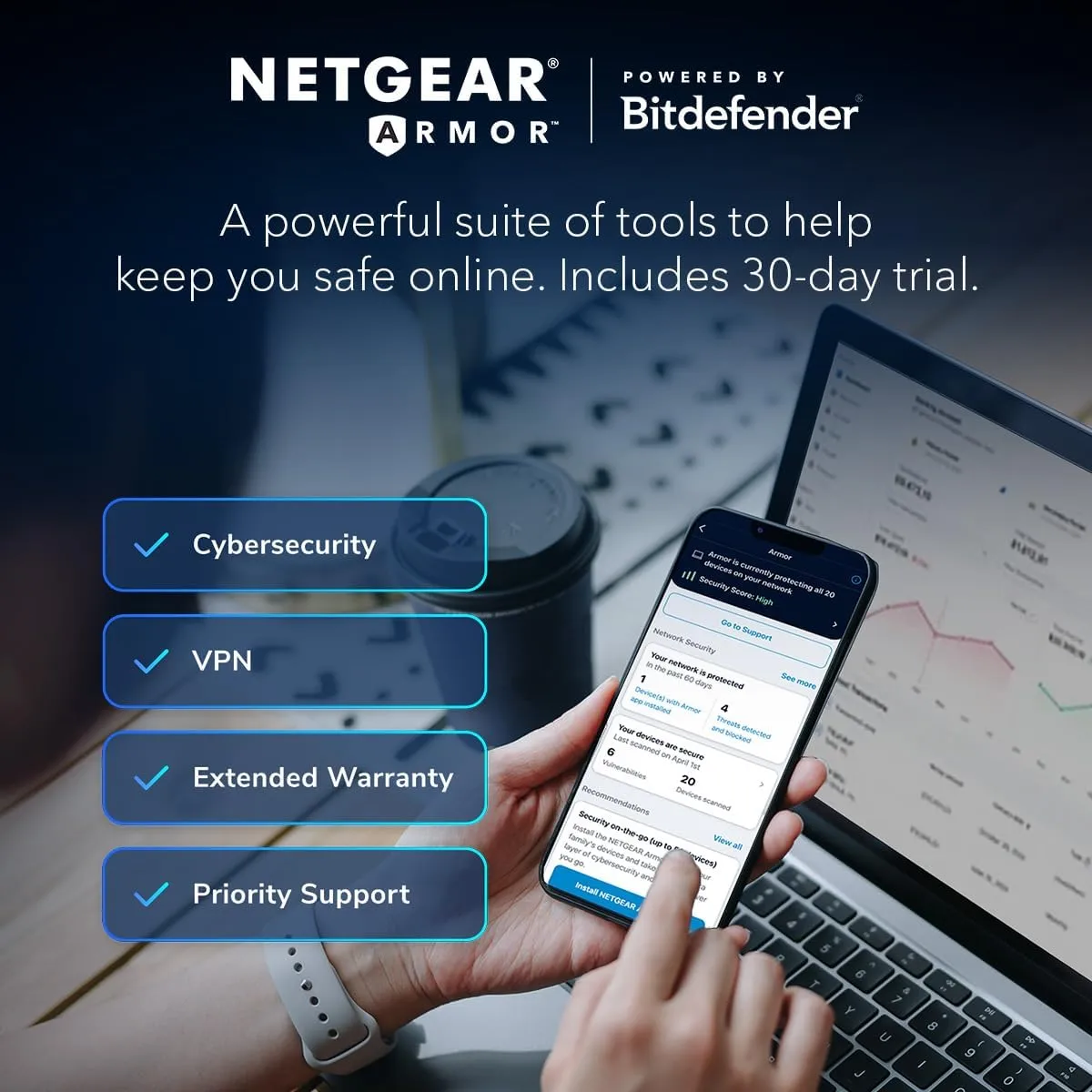 NETGEAR Orbi 770 Tri-Band WiFi 7 Mesh System (RBE773) – Router + 2 Satellites, Up to 11Gbps