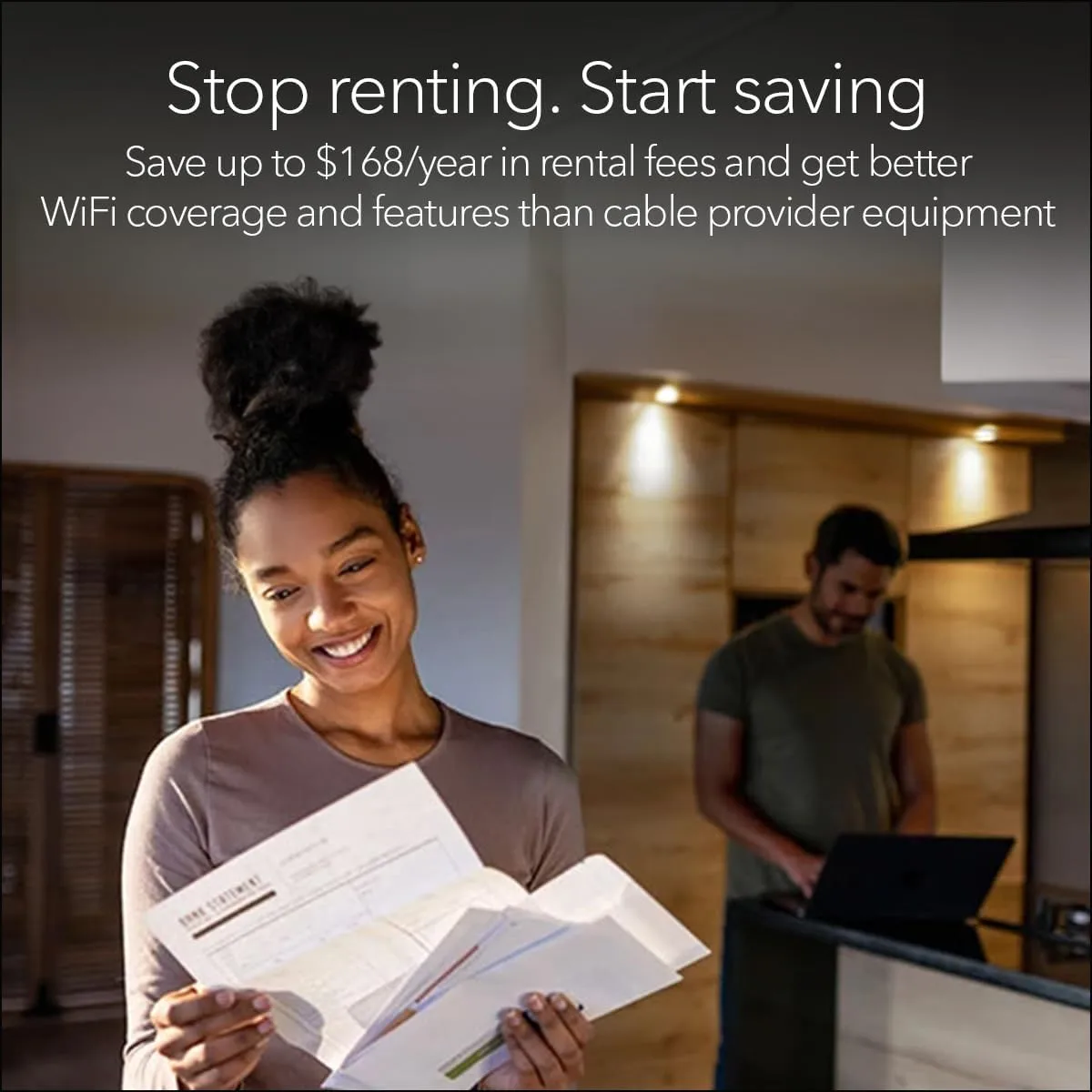 NETGEAR Orbi CBK752 DOCSIS 3.1 Modem Router Combo - WiFi 6 Mesh AX4200, 2-Pack