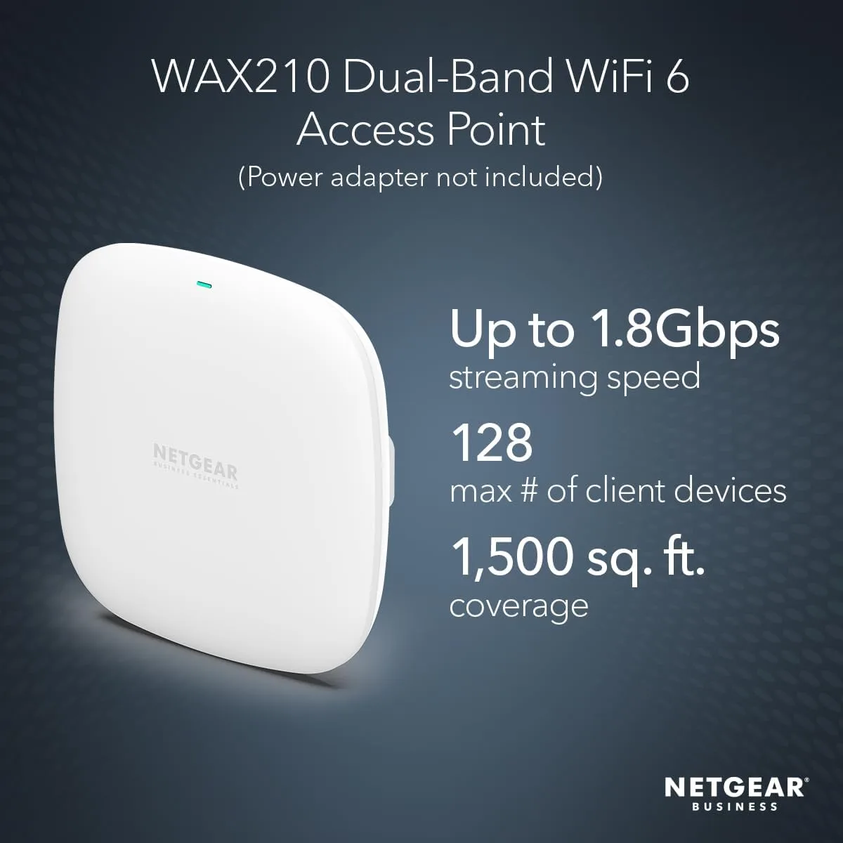 NETGEAR WAX210 WiFi 6 AX1800 Dual-Band Access Point