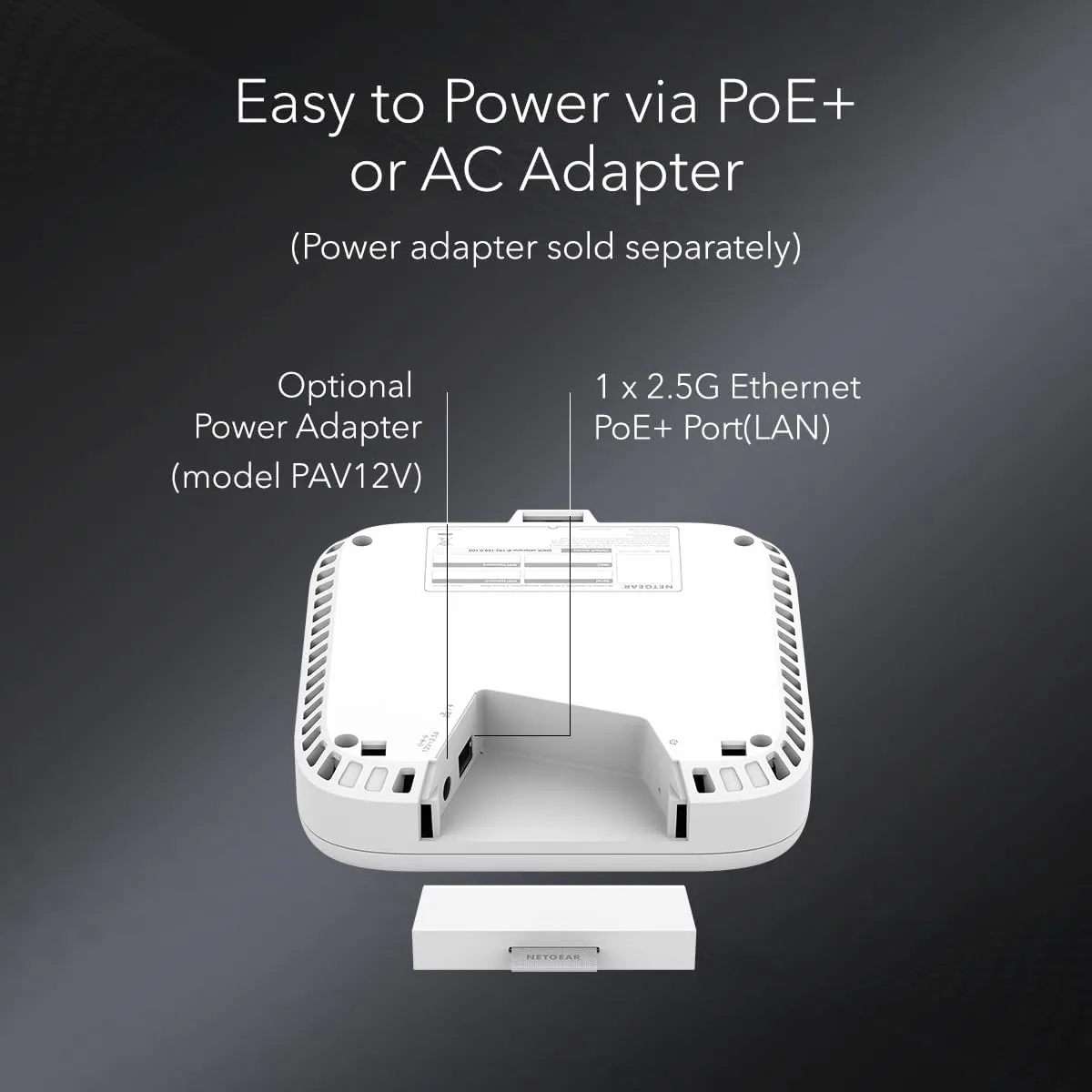 NETGEAR WBE710 WiFi 7 Tri-Band Cloud Managed Access Point