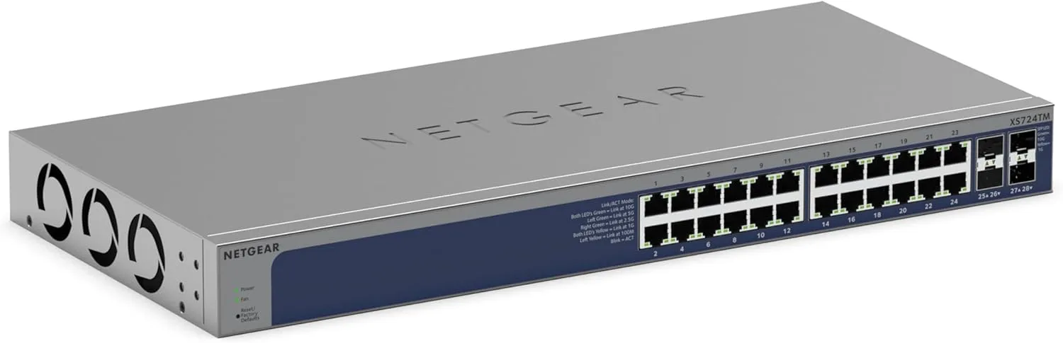 NETGEAR XS724TM 28-Port 10G/Multi-Gigabit Smart Managed Switch