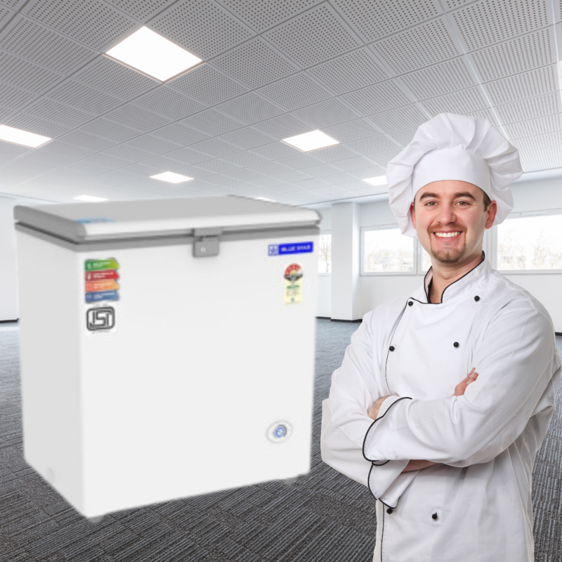 Blue Star CF4-180NEYW Deep Freezer with Storage Baskets