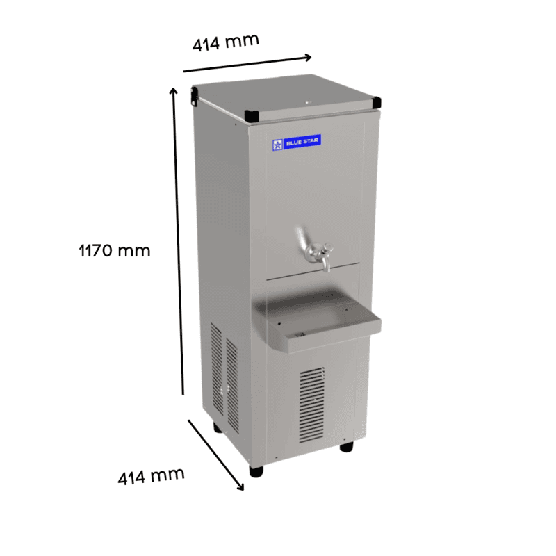 Dimension of Blue Star Storage Water Cooler SWC Series-SWC1530SS
