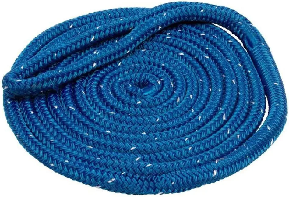 New England Ropes 5/8" Double Braid Dock Line - Black - 15'