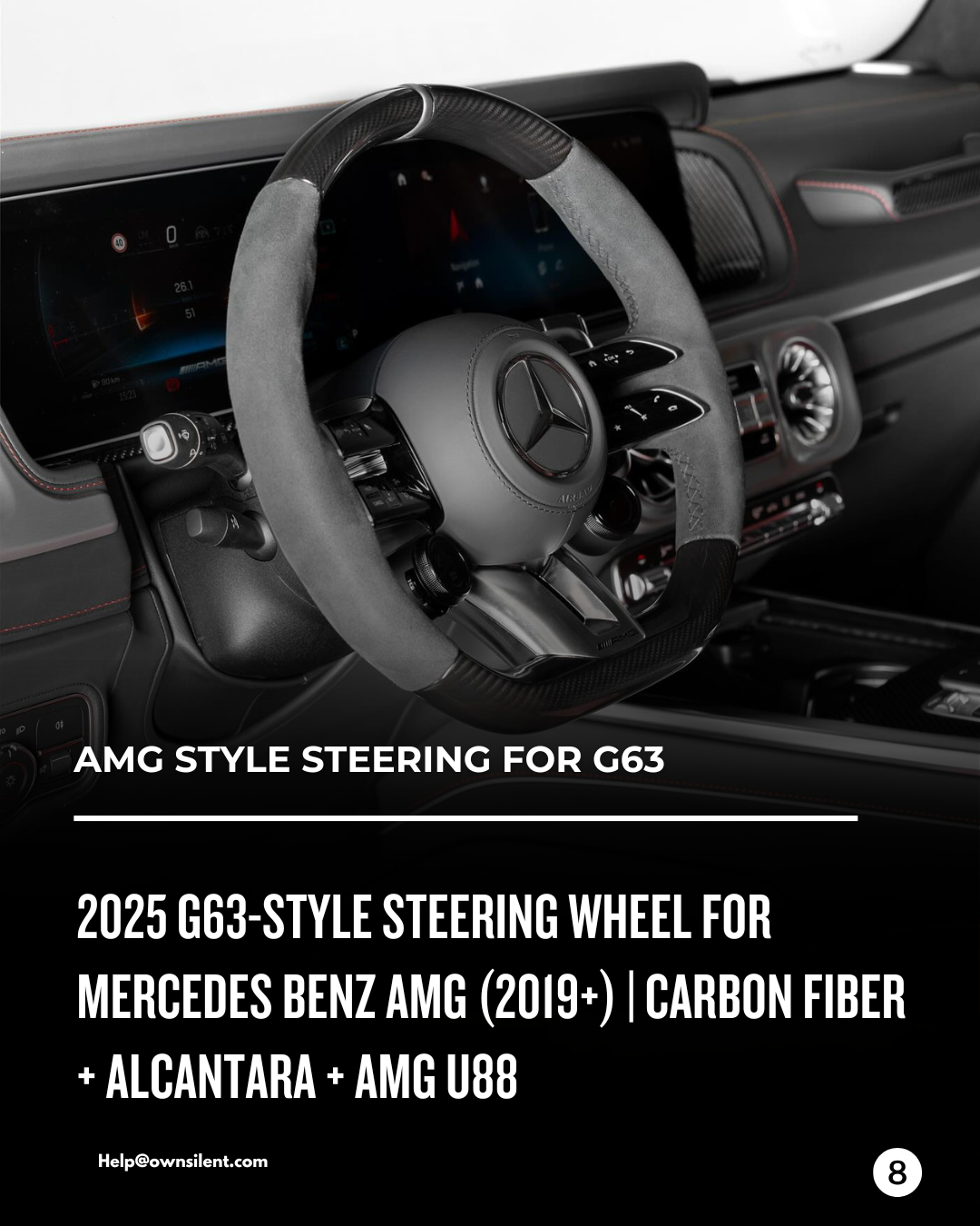 Mercedes Benz G-Class W465 G63 2025 Dragonfly Steering Wheel with Amg U88 G63