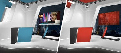 Ross Video CTS-CS-XPN-60NWSBUSVR Full virtual Sets Using Two Anchor Positions