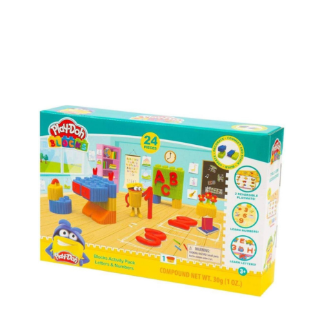 Play-Doh Blocks Activity Pack Letters & Numbers Set - 24pc
