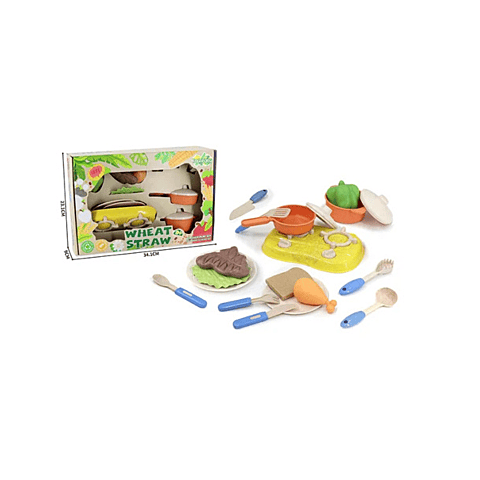Kolinbaby Wheat Straw Kitchen Playset - Steak & Chicken