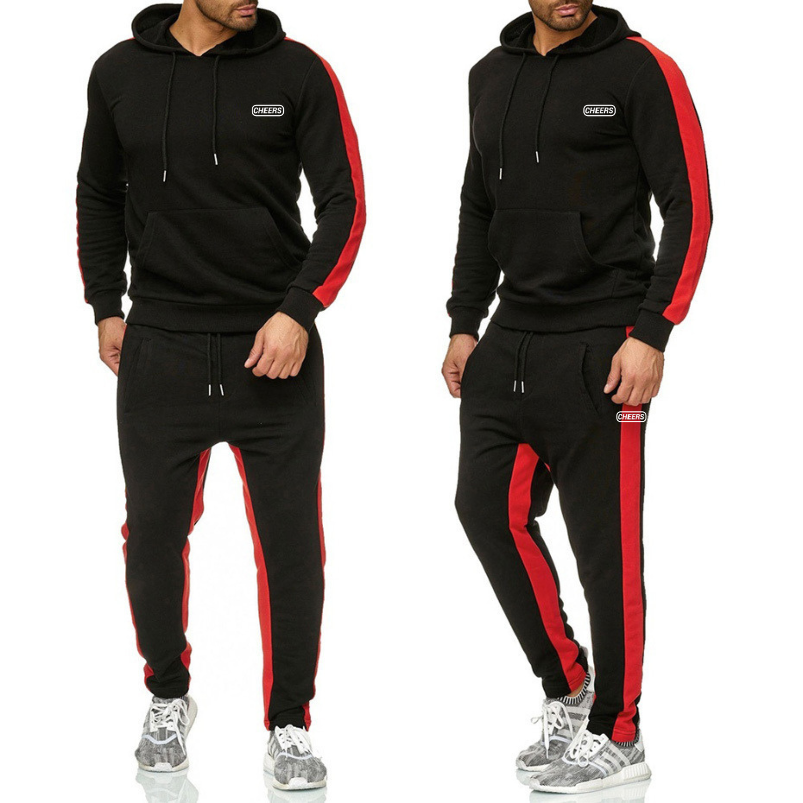 Sport Sets Hoodie Pants Male Gym