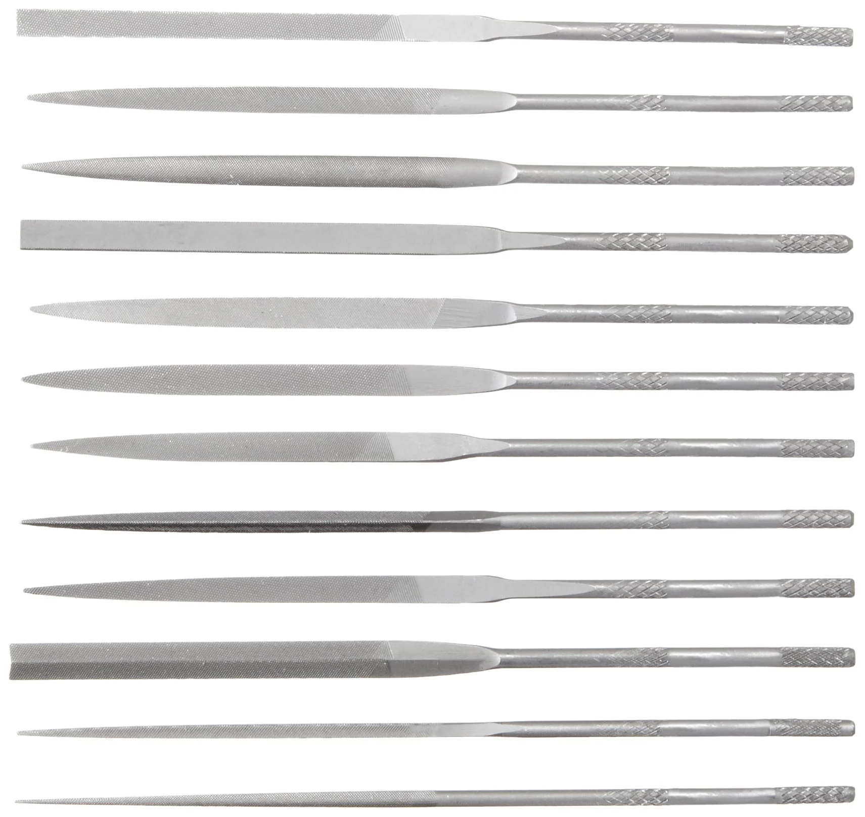 CRESCENT/NICHOLSON 12-Piece Needle File Set, Swiss Pattern Double-Cut