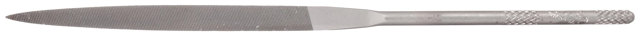 Nicholson Needle File with Handle, Barrette, Double-Cut, #0, 6-1/4" Model 38003