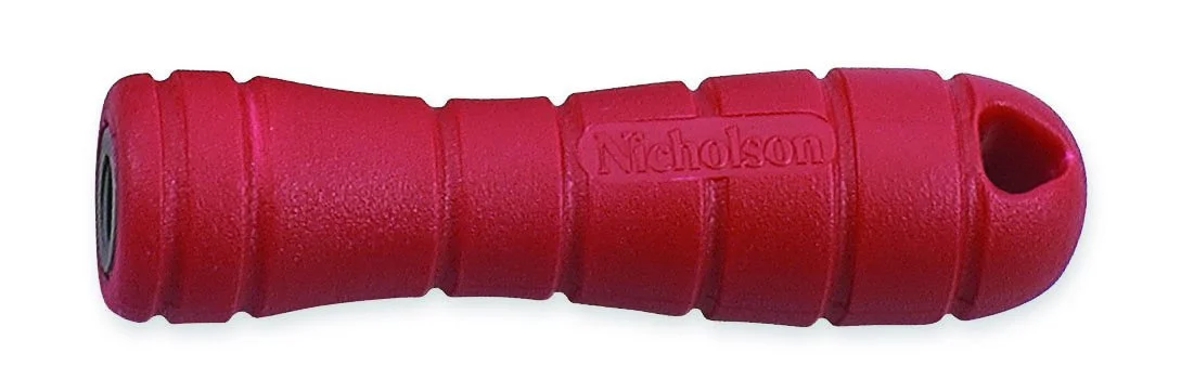 Nicholson Screw-On Plastic File Handle #5, 4-1/8 in (Red)