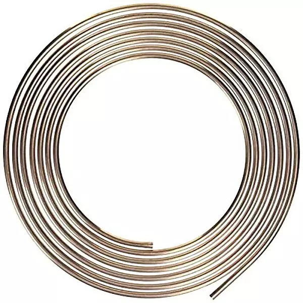 AGS Nickel/Copper Brake/Fuel/Transmission Line Tubing Coil, 3/8" x 25'