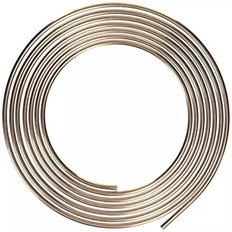 AGS Nickel/Copper Brake/Fuel/Transmission Line Tubing Coil, 3/8" x 25'