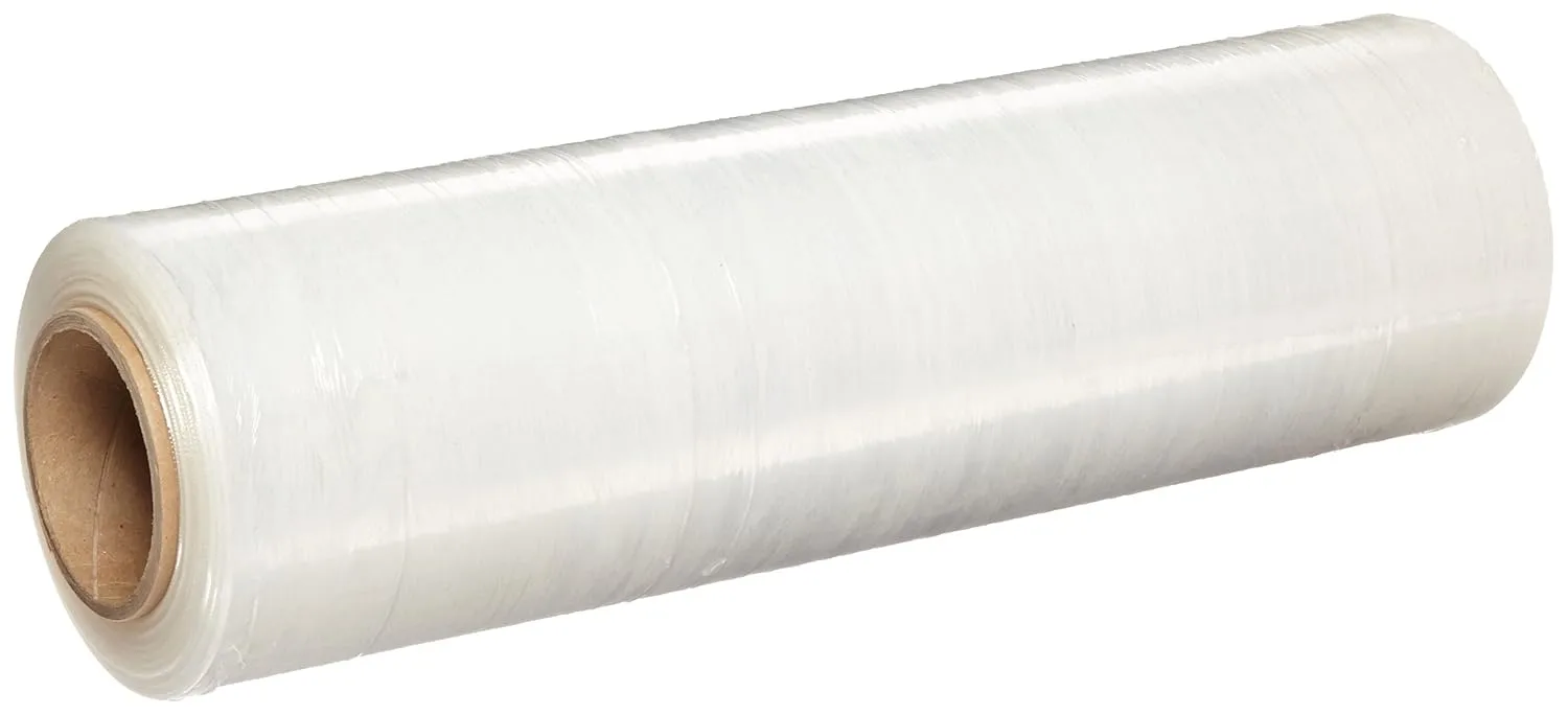 Nifty Products F18SF3 Hand Held Blown Stretch Film, 3" Core, 20 mil Thick, 1500' Length, 18" Width, Clear