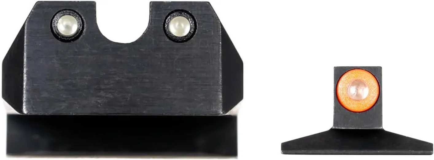 NIGHT FISION Standard Height Perfect Dot Tritium Night Sight Set for 1911