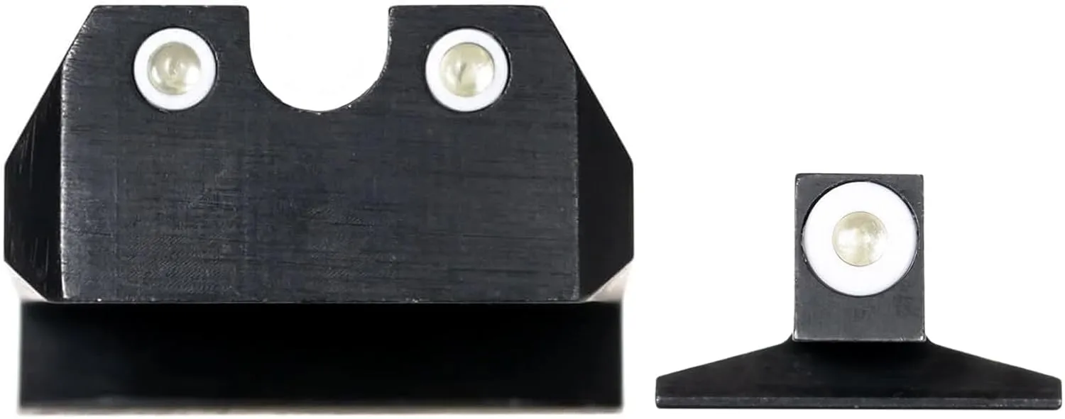 NIGHT FISION Standard Height Perfect Dot Tritium Night Sight Set for 1911