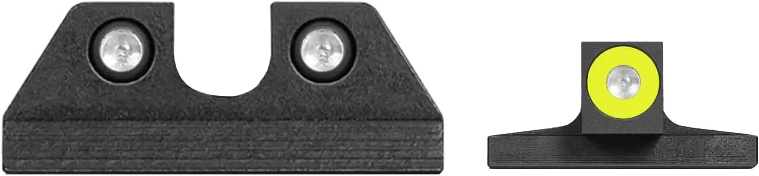 Night Fision Standard Height Perfect Dot Tritium Night Sight Set Compatible with Mossberg MC1sc/MC2/MC2c