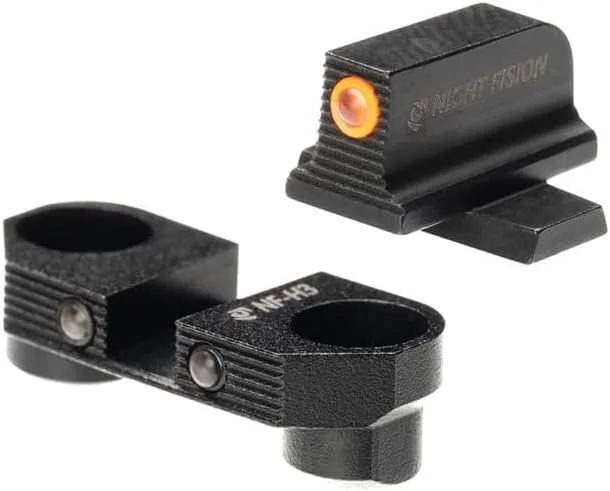 Night Fision Optic Mounted Night Sights for P320/M17 w/Holosun SCS320 - Yellow Front