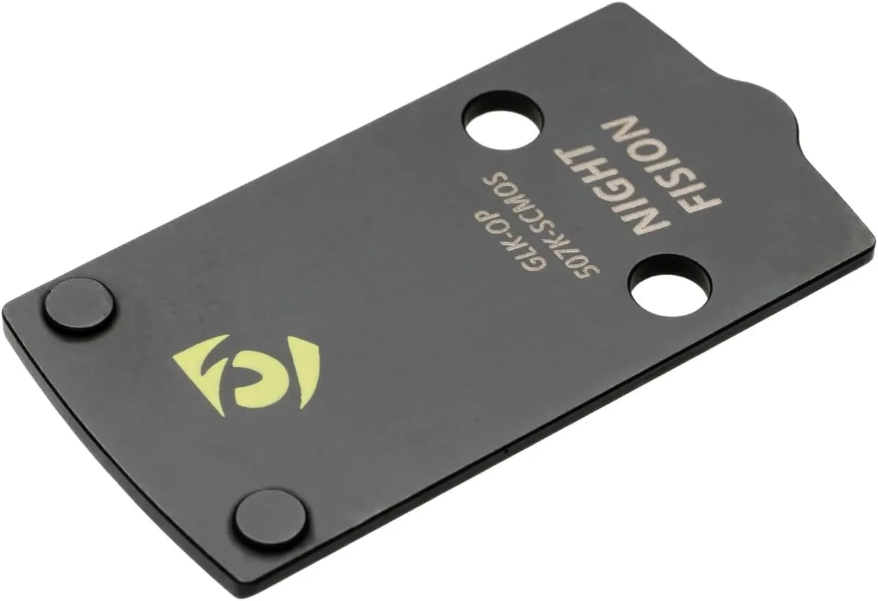 Optic Plate and Co-Witness Sight Set Compatible with Holosun 507K x2 or 407K to Glock 43X/48 MOS Models