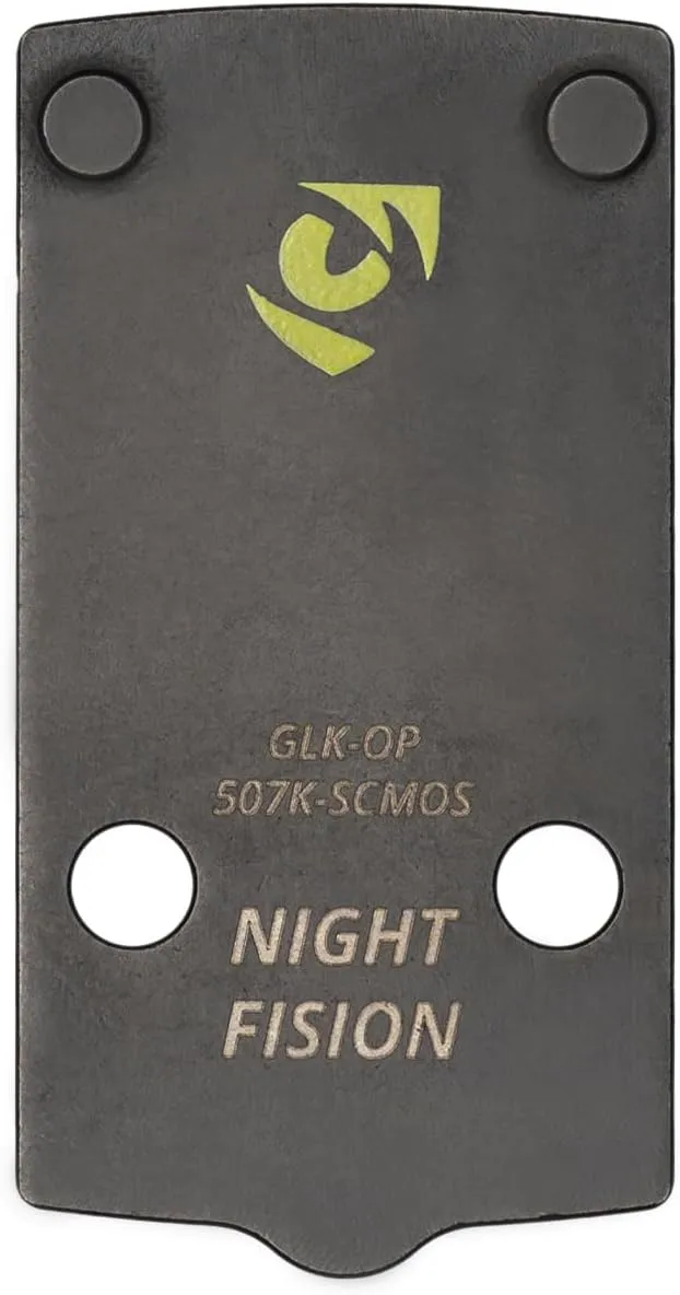 Optic Plate and Co-Witness Sight Set Compatible with Holosun 507K x2 or 407K to Glock 43X/48 MOS Models