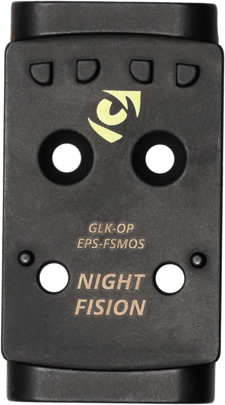 Night Fision Optic 17-4 Stainless Steel Handgun Mounting Plates for Red Dot Sights | Extra Screws - Full Size MOS