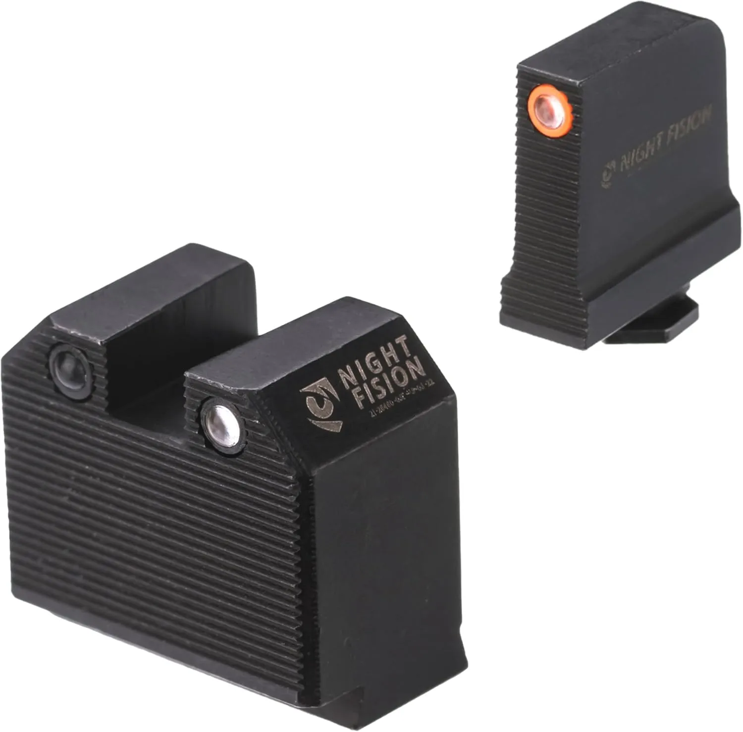 Night Fision Optics Ready Stealth .465-.472 Night Sight Set Compatible with Glock 43/43X/43X MOS with RMRcc