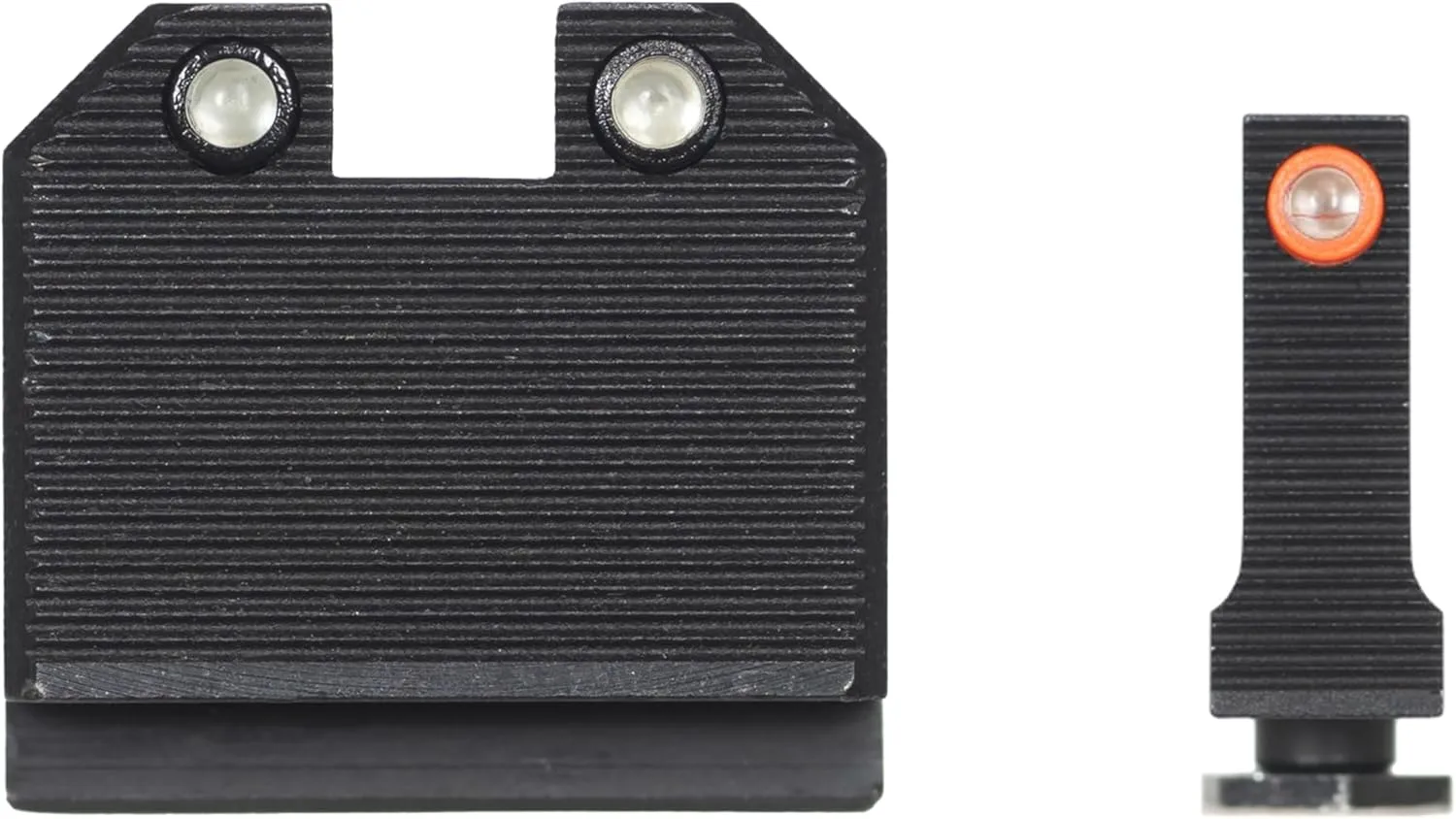 Night Fision Optics Ready Stealth .465-.472 Night Sight Set Compatible with Glock 43/43X/43X MOS with RMRcc