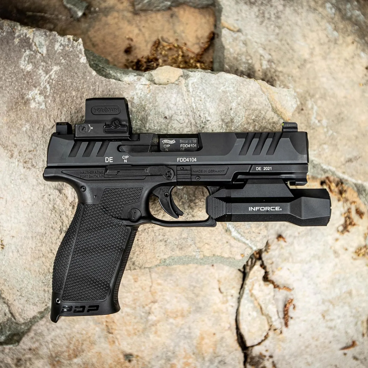 NIGHT FISION Optics Ready Stealth Lower 1/3 Night Sight Set for Walther PDP/PPQ