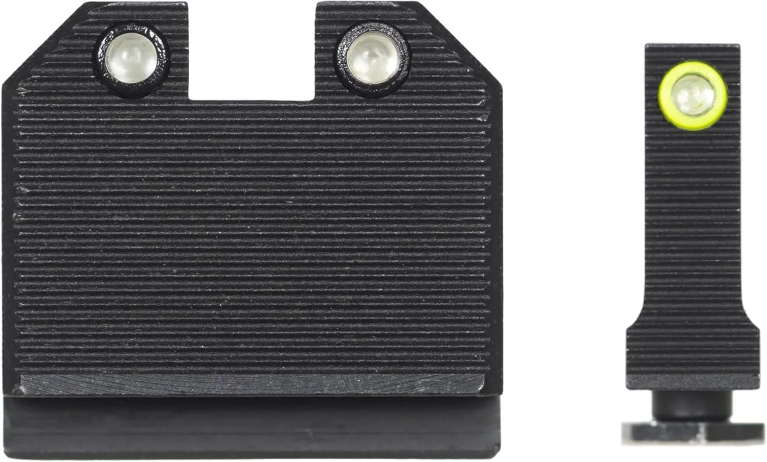 Night Fision Optics Ready Stealth .465-.472 Night Sight Set Compatible with Glock 43/43X/43X MOS with RMRcc