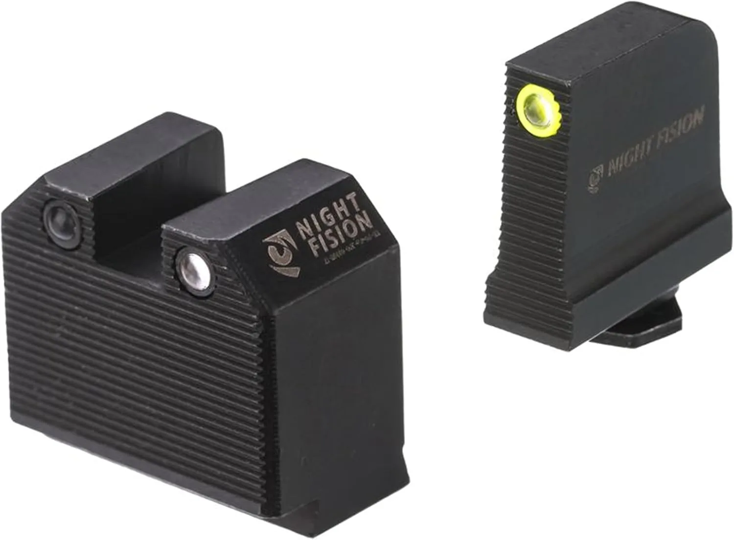Night Fision Optics Ready Stealth .465-.472 Night Sight Set Compatible with Glock 43/43X/43X MOS with RMRcc