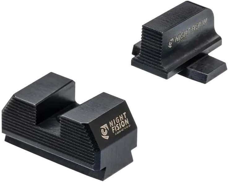 Night Fision Blacked Out Stealth Optic Height Sights for Sig P365/P320