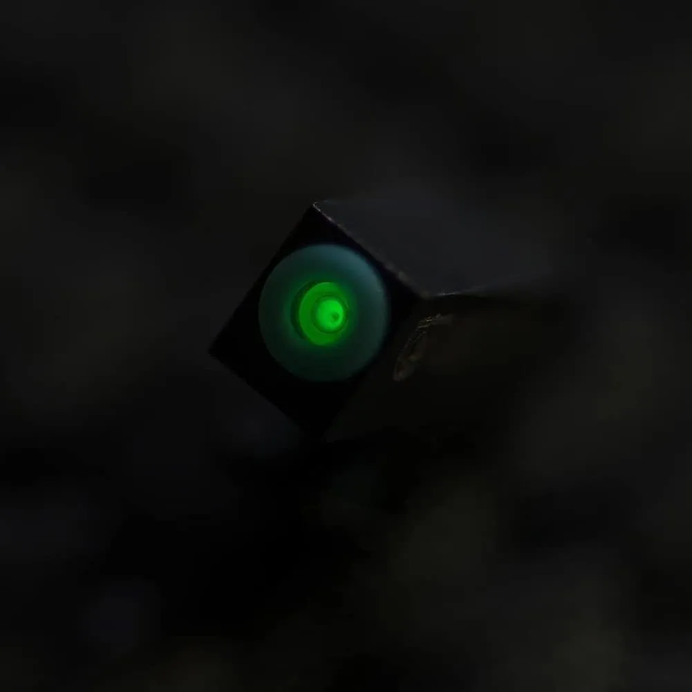 Night Fision Tritium Night Sight Set for Taurus G2C/G2/G3/TX22 - Perfect Dot Front Sight with Fluorescent Ring