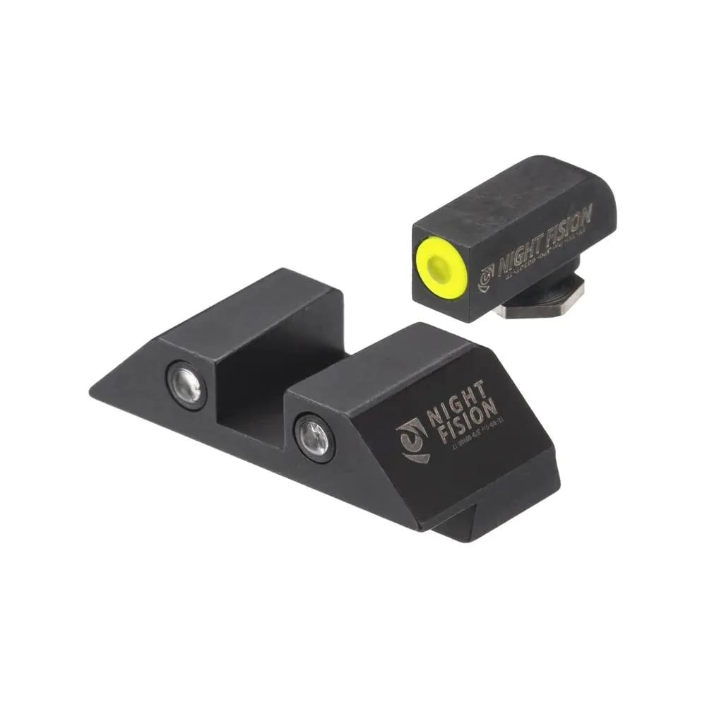 NIGHT FISION Tritium Night Sight Set for Glock 17/17L/19/22-28/31-35/37-39/45