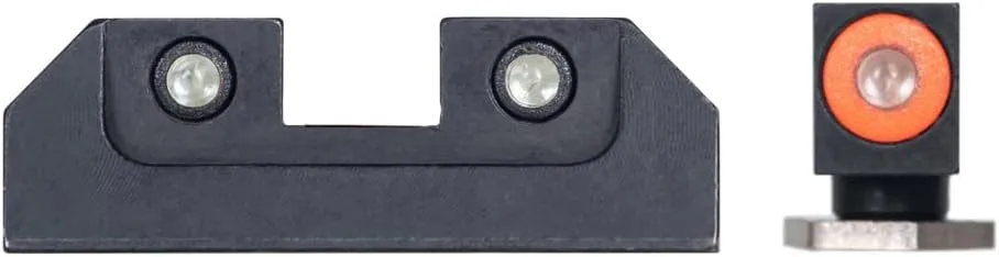 Night Fision Tritium Night Sight Set for Taurus G2C/G2/G3/TX22 - Perfect Dot Front Sight with Fluorescent Ring