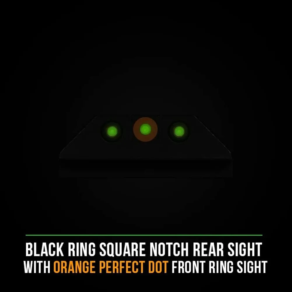 NIGHT FISION Tritium Night Sight Set for Glock 17/17L/19/22-28/31-35/37-39/45