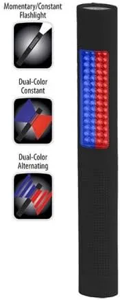 NIGHTSTICK 2-in-1 Safety Light & LED Flashlight, 150 Lumens