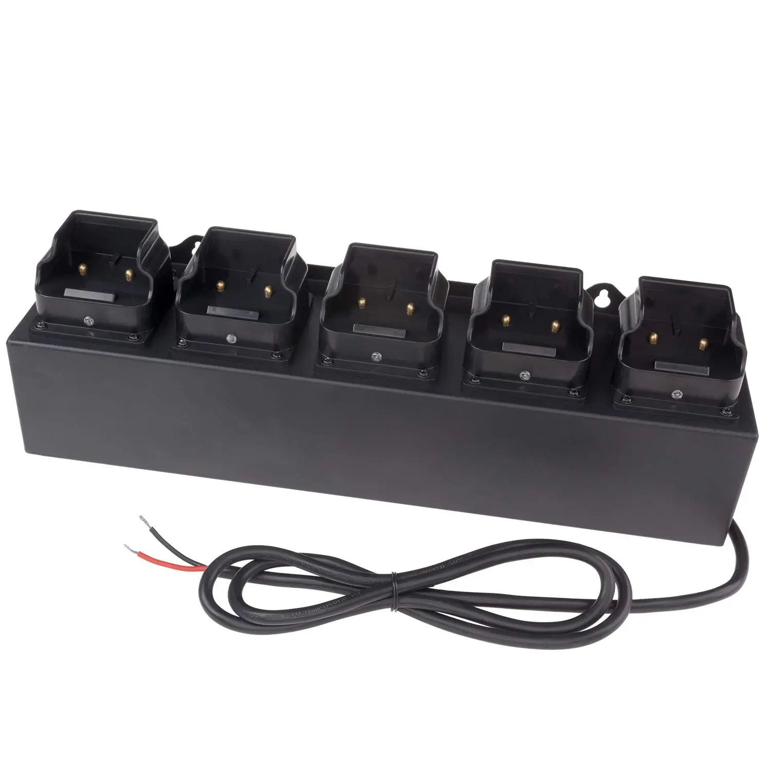 Nightstick 5568-CHGRDC5 5-Bank Charger-Rechargeable Intrant Angle Lights (12-24V Dc Power), One Size, Black