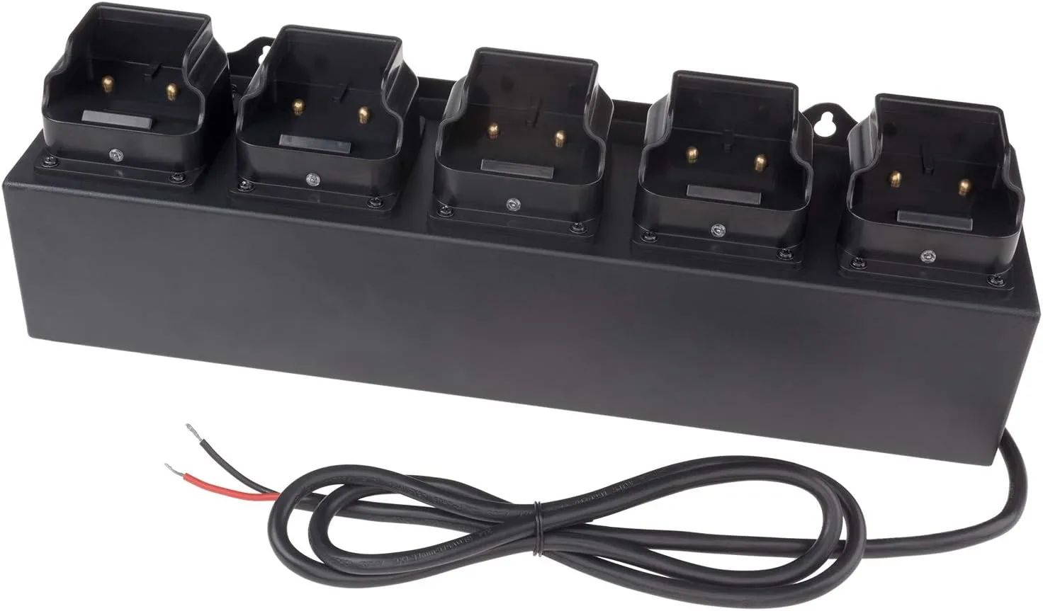 Nightstick 5568-CHGRDC5 5-Bank Charger-Rechargeable Intrant Angle Lights (12-24V Dc Power), One Size, Black