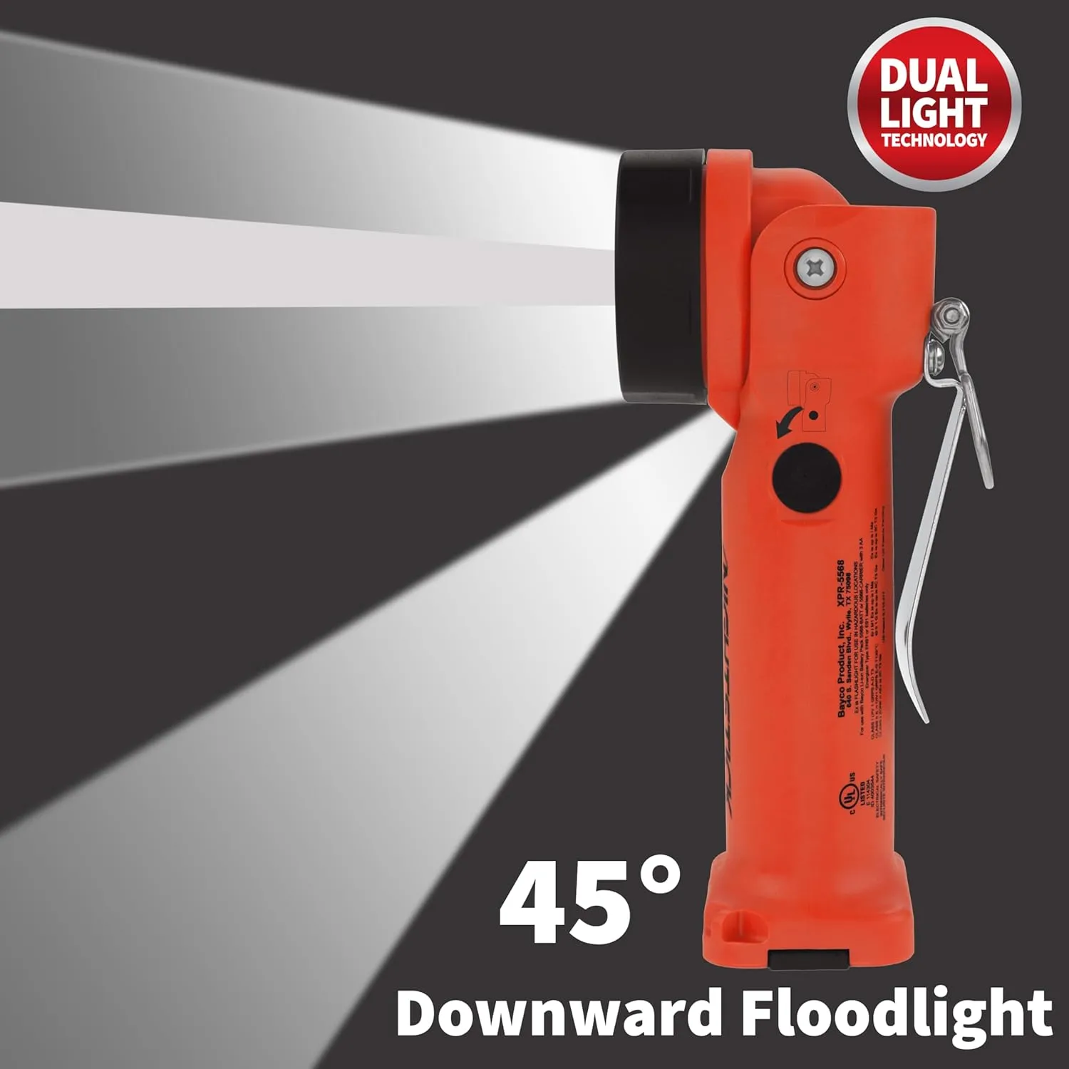 Nightstick Intrant Intrinsically Safe Dual-Light Angle Light