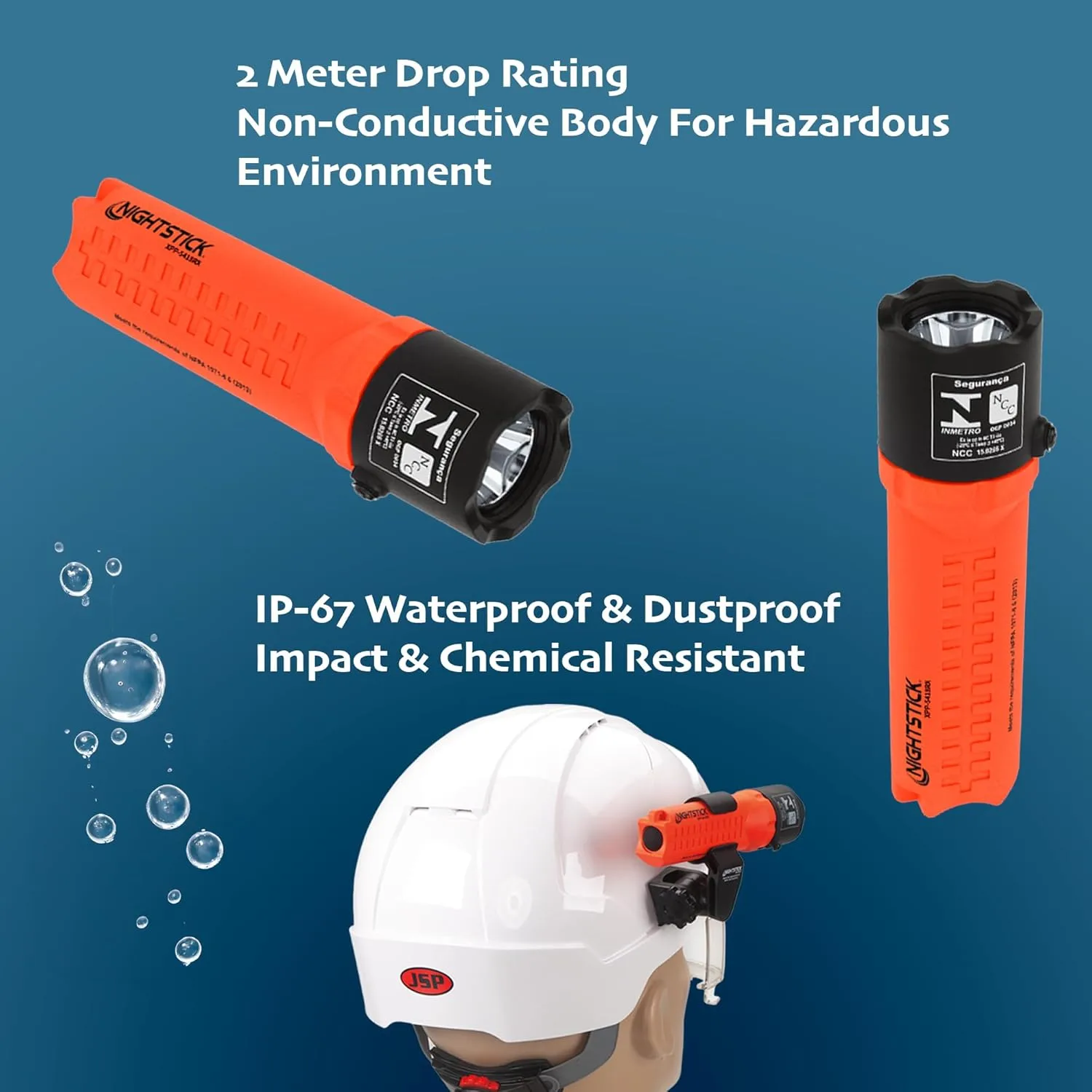 Nightstick XPP-5418RX-K01 Intrinsically Safe Flashlights with Multi-Angle Mount, Red