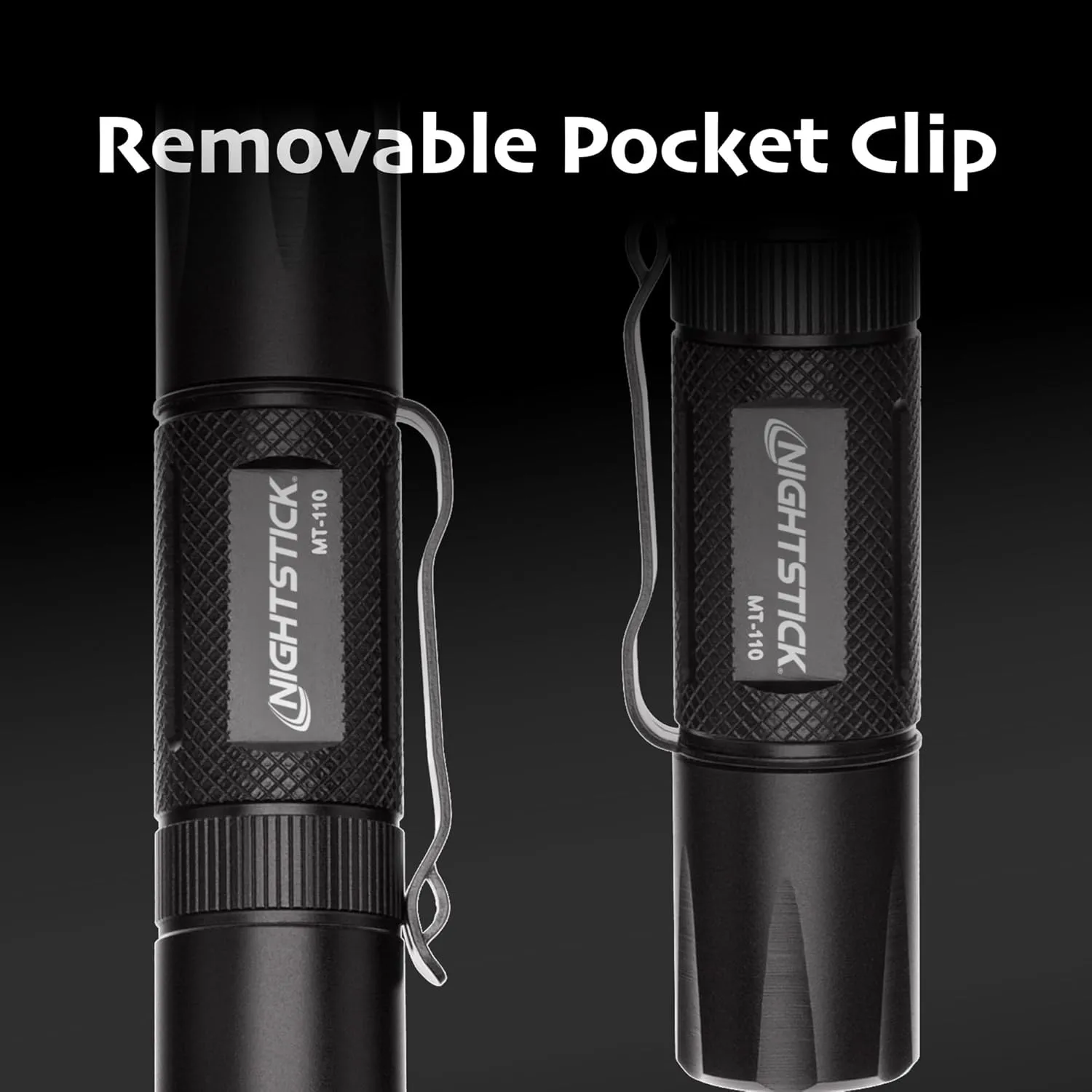 Nightstick MT-110 Mini-TAC Metal LED Flashlight-1 AA, 3.9-Inch, Black