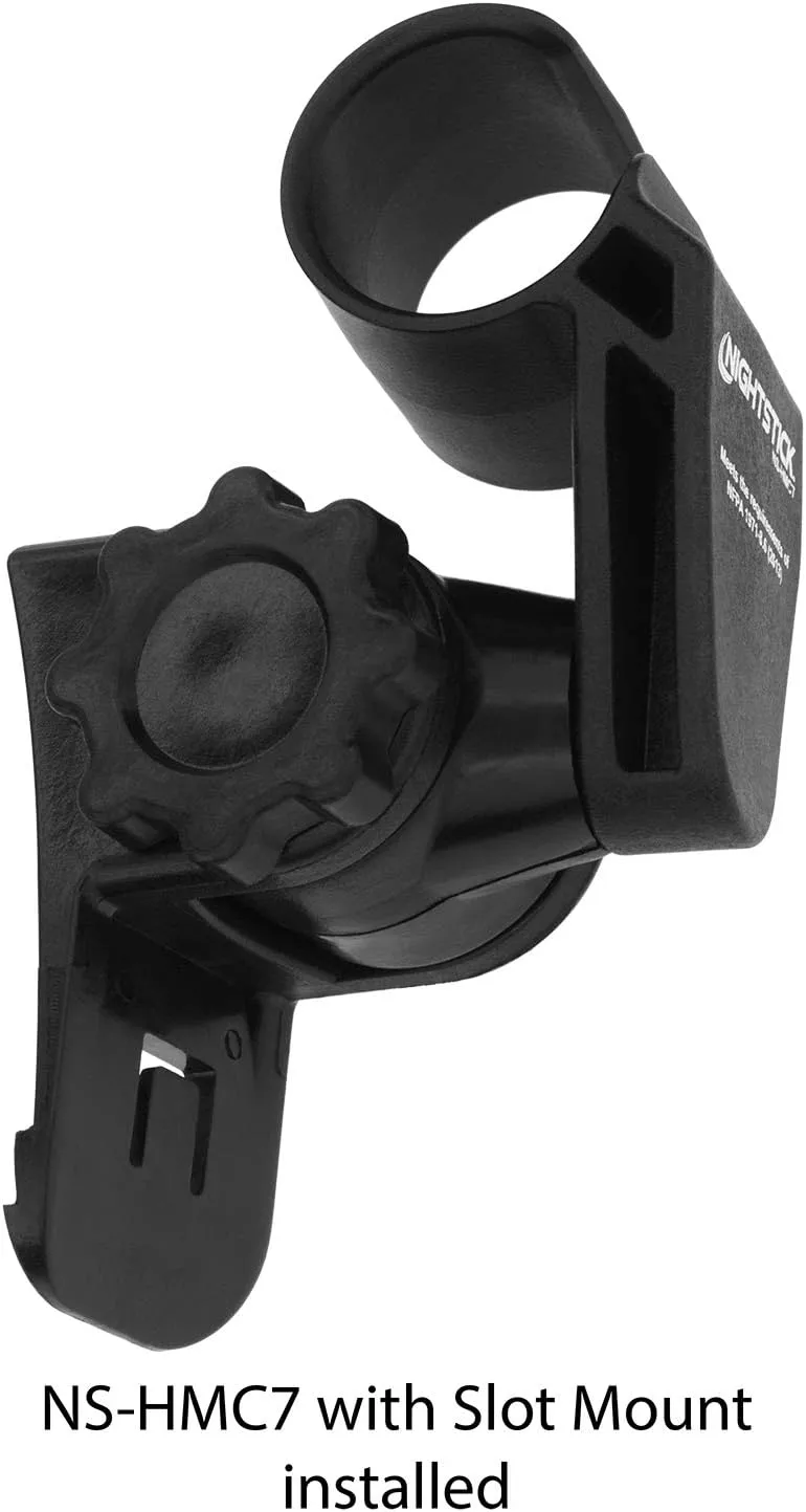 Nightstick NS-HMC7 Multi-Angle Helmet Mount for Accessory Slot or Brim, Multicolor