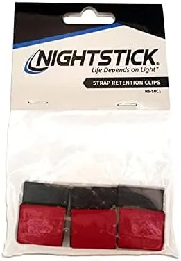 Nightstick NS-SRC1 Headlamp Strap Retention Clips - 3 Pack, Black