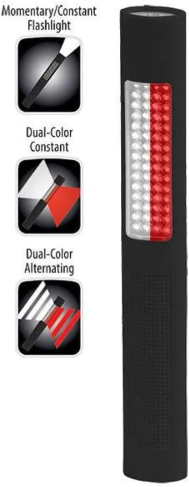 NIGHTSTICK 2-in-1 Safety Light & LED Flashlight, 150 Lumens