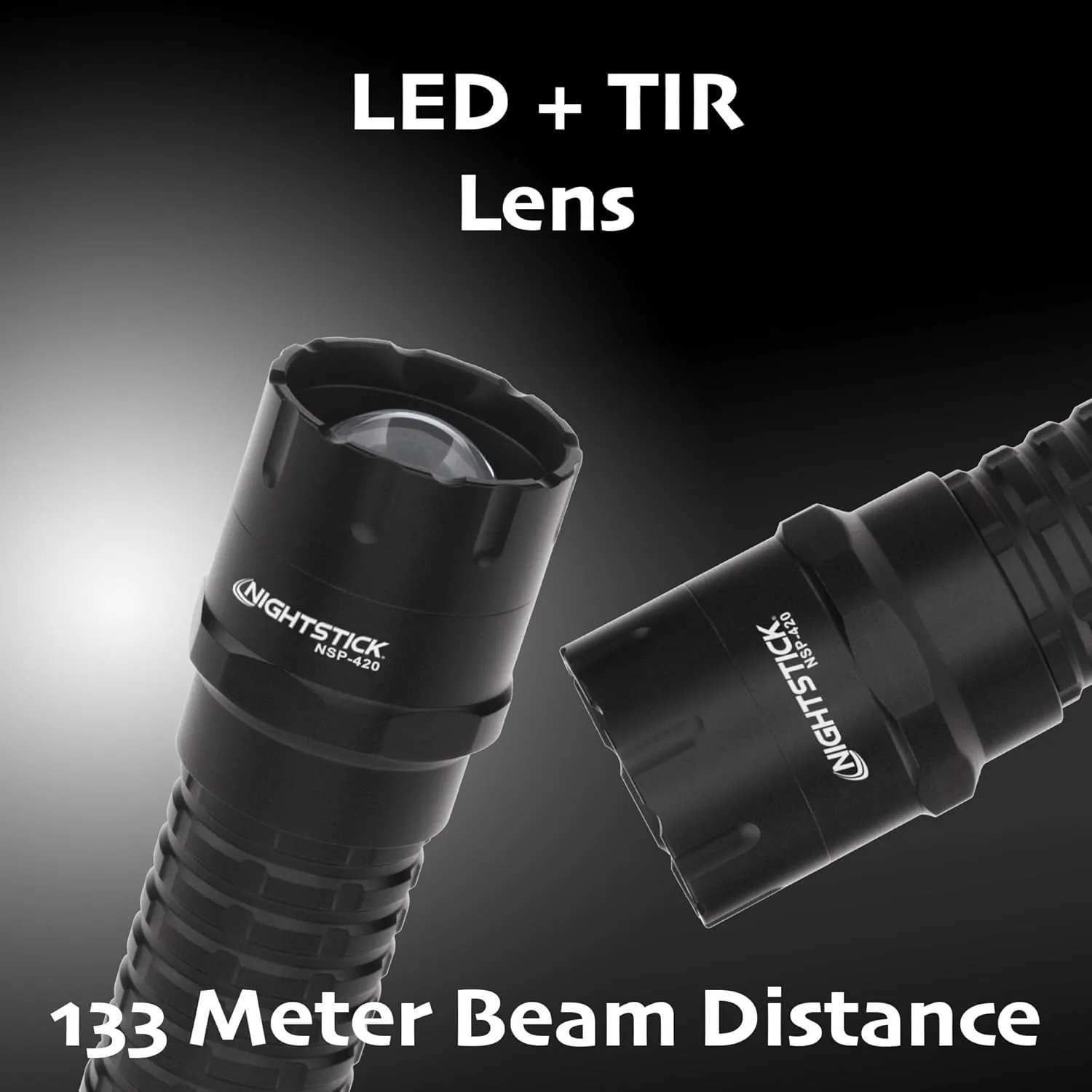 Nightstick NSP-420 Adjustable Beam Flashlight, 3 AAA, Black
