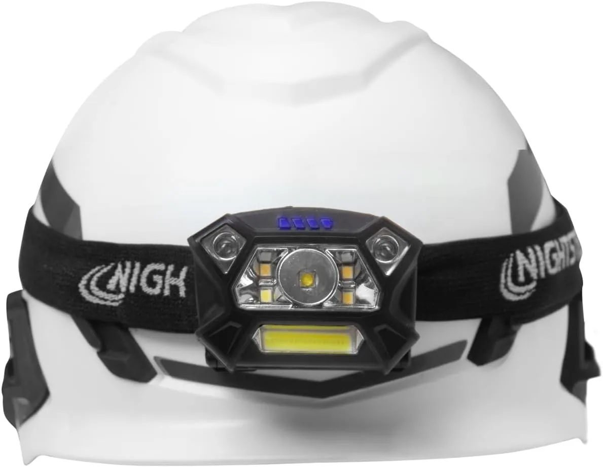Nightstick NSP-4400B Dual-Light Headlamp w/Motion Sensing Activation - 3 AAA - Black