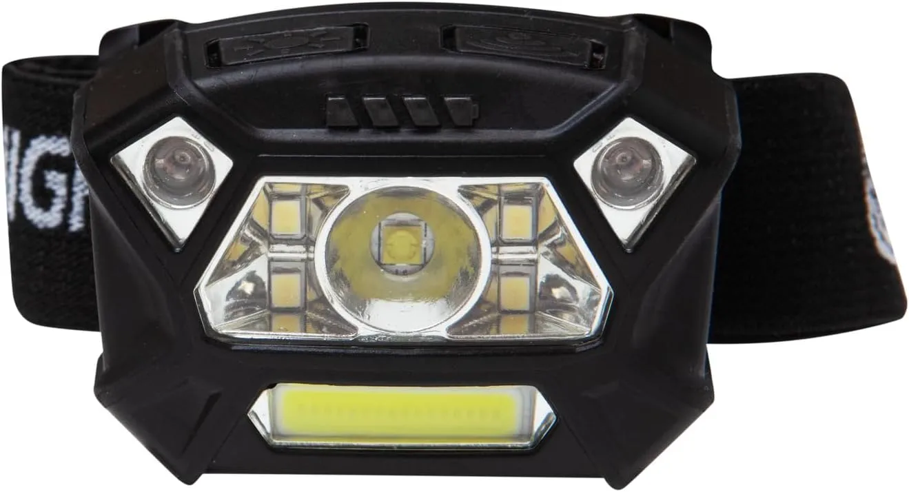Nightstick NSP-4400B Dual-Light Headlamp w/Motion Sensing Activation - 3 AAA - Black