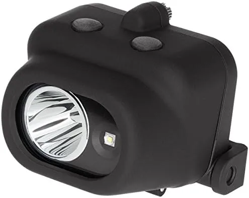 Nightstick NSP-4608BC Multi Function Clip-On LED Headlamp, Spotlight, White Floodlight, Black Body, Multicolor