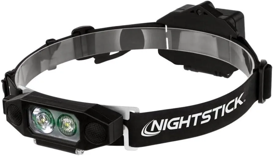 Nightstick NSP-4616B Multi-Function Headlamp with Rear Safety Led, One Size, Black